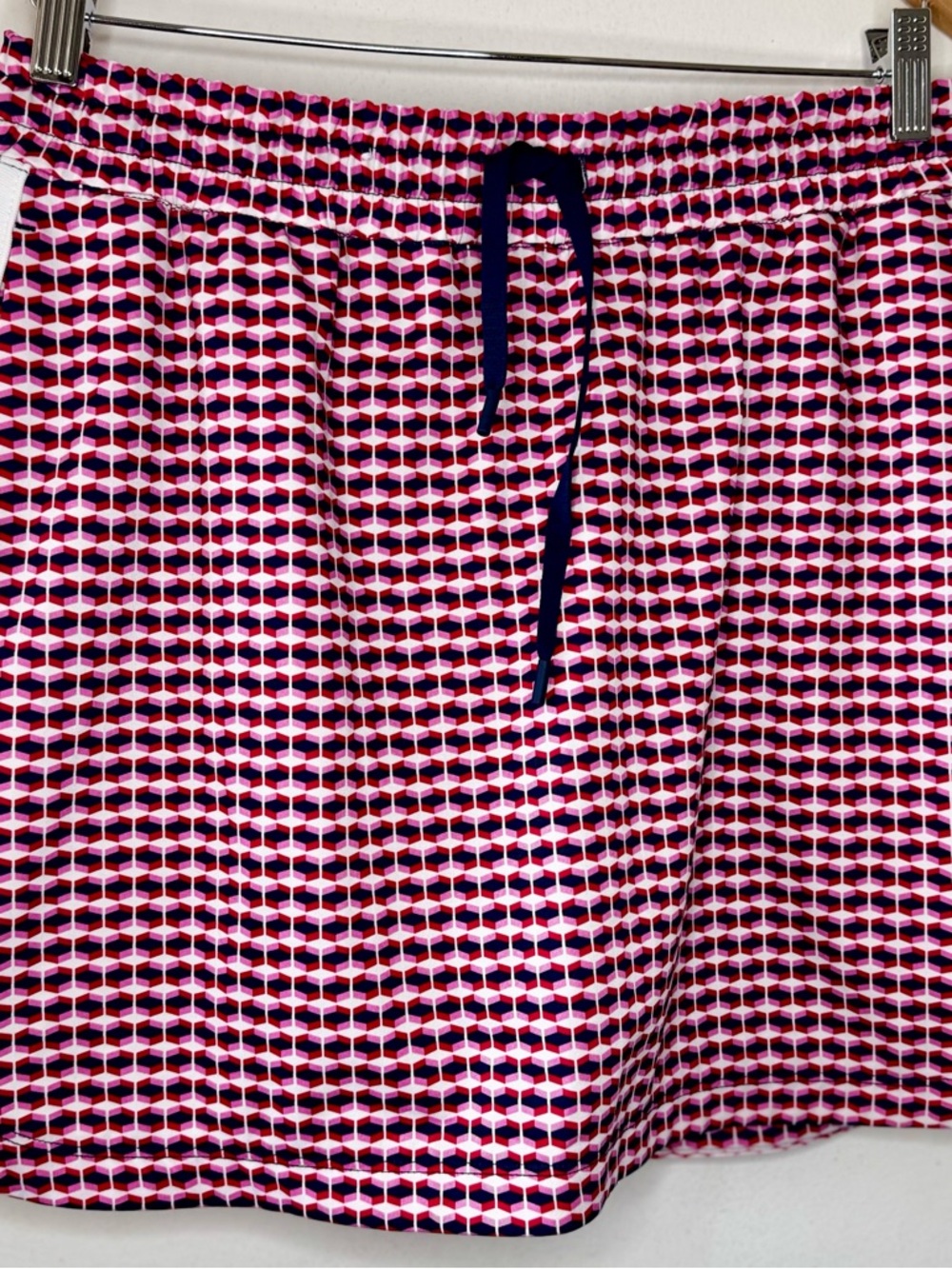 Lady Hagen Womens Golf Skort Geometric Retro Red Off To The Races Preppy Medium